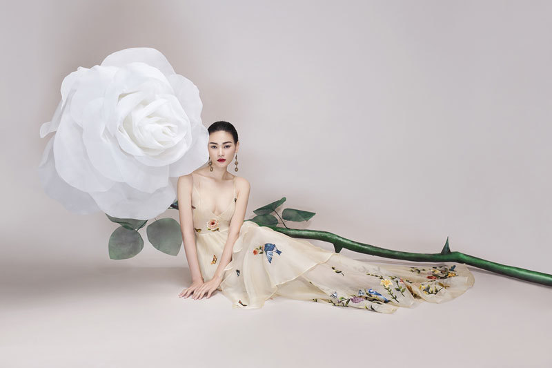 Đại diện Việt Nam tại Asia’s next top model “lột xác” bên hoa khổng lồ - Ảnh 6