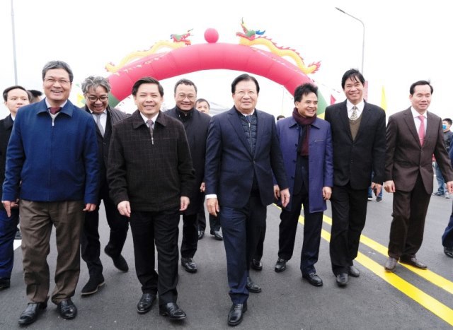 Cầu Thăng Long chính thức thông xe, kết nối hoàn chỉnh đường Vành đai 3 - Ảnh 5