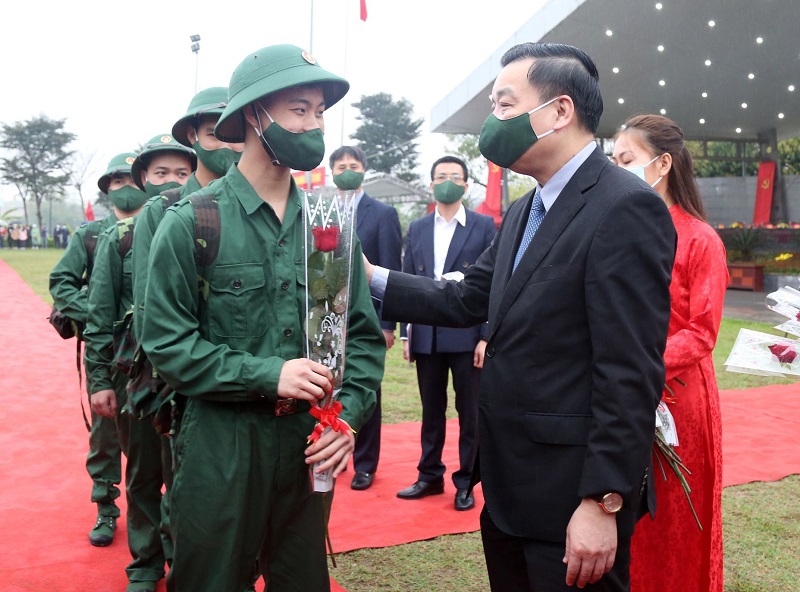 Những hình ảnh ấn tượng trong ngày giao nhận quân năm 2021 tại Hà Nội - Ảnh 3