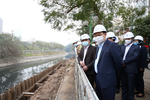 Bí thư Thành ủy Hà Nội Vương Đình Huệ: Dự án Hệ thống xử lý nước thải Yên Xá phải đảm bảo tiến độ và chất lượng - Ảnh 2
