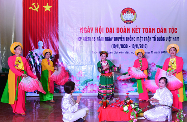 Ngày hội Đại đoàn kết toàn dân tộc thôn Kim Quan, huyện Gia Lâm - Ảnh 2