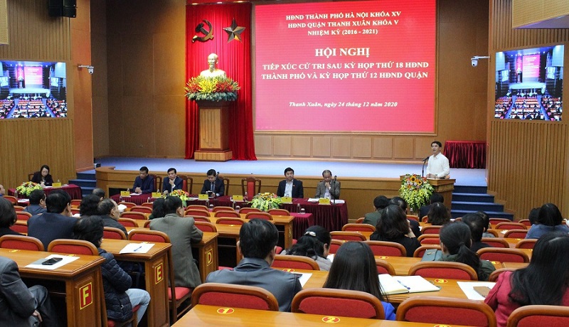 Đại biểu HĐND TP Hà Nội tiếp xúc cử tri quận Thanh Xuân - Ảnh 1