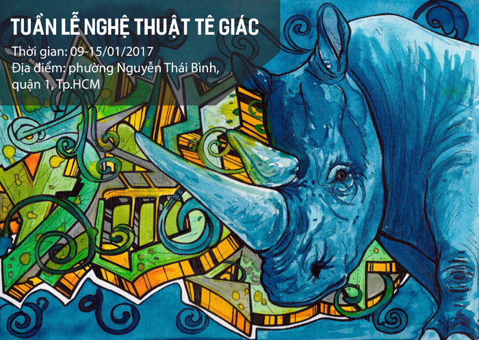 TP Hồ Chí Minh: 12 góc phố được nghệ thuật hóa thông điệp bảo vệ loài Tê giác - Ảnh 1