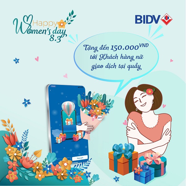 BIDV tri ân khách hàng nữ với hàng ngàn quà tặng - Ảnh 1