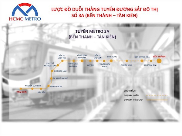TP Hồ Chí Minh: Đề xuất bổ sung thêm nhà ga tuyến metro số 3A Bến Thành - Tân Kiên - Ảnh 2