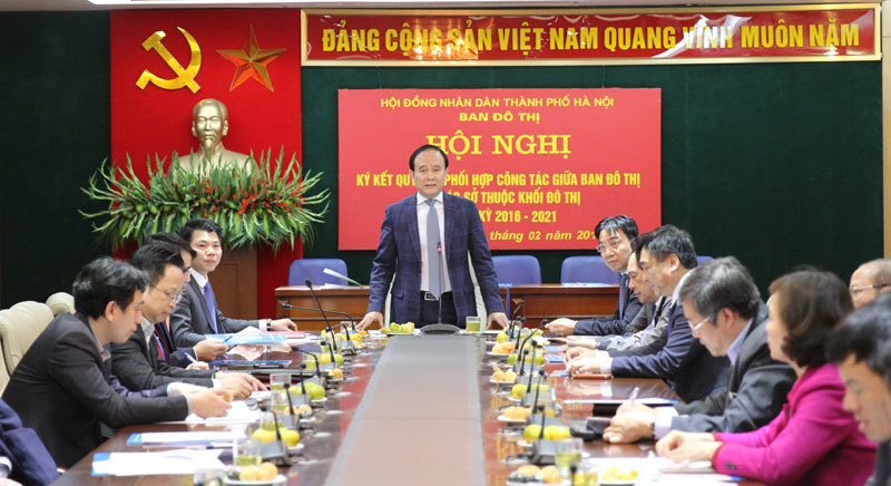 Ban Đô thị HĐND TP Hà Nội ký quy chế phối hợp công tác với 4 Sở - Ảnh 2