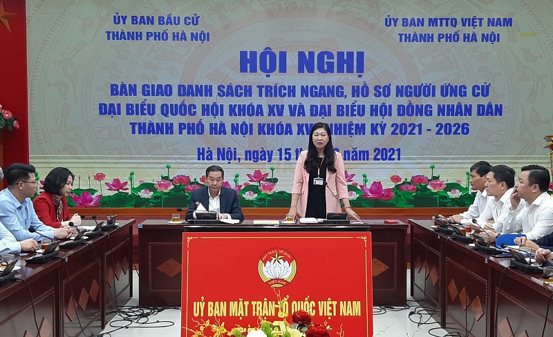 Hà Nội: Bàn giao 260 hồ sơ người ứng cử đại biểu Quốc hội và đại biểu HĐND TP chuẩn bị cho Hiệp thương lần thứ 2 - Ảnh 3