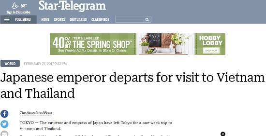Truyền thông Nhật đưa tin đậm về chuyến thăm Việt Nam của Nhật hoàng - Ảnh 5