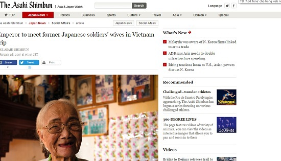 Truyền thông Nhật đưa tin đậm về chuyến thăm Việt Nam của Nhật hoàng - Ảnh 3