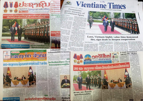 Báo chí Lào ca ngợi chuyến thăm Lào của Tổng Bí thư Nguyễn Phú Trọng - Ảnh 1