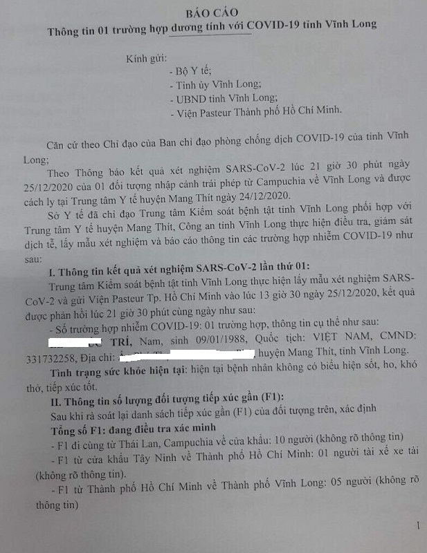 Vụ “Thanh niên nhập cảnh trái phép, nhiễm Covid-19”: Khởi tố vụ án hình sự - Ảnh 1