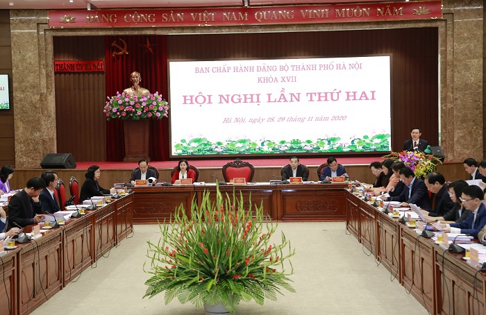 Hội nghị lần thứ hai Ban Chấp hành Đảng bộ TP Hà Nội: Thảo luận, cho ý kiến về 10 nội dung quan trọng - Ảnh 1