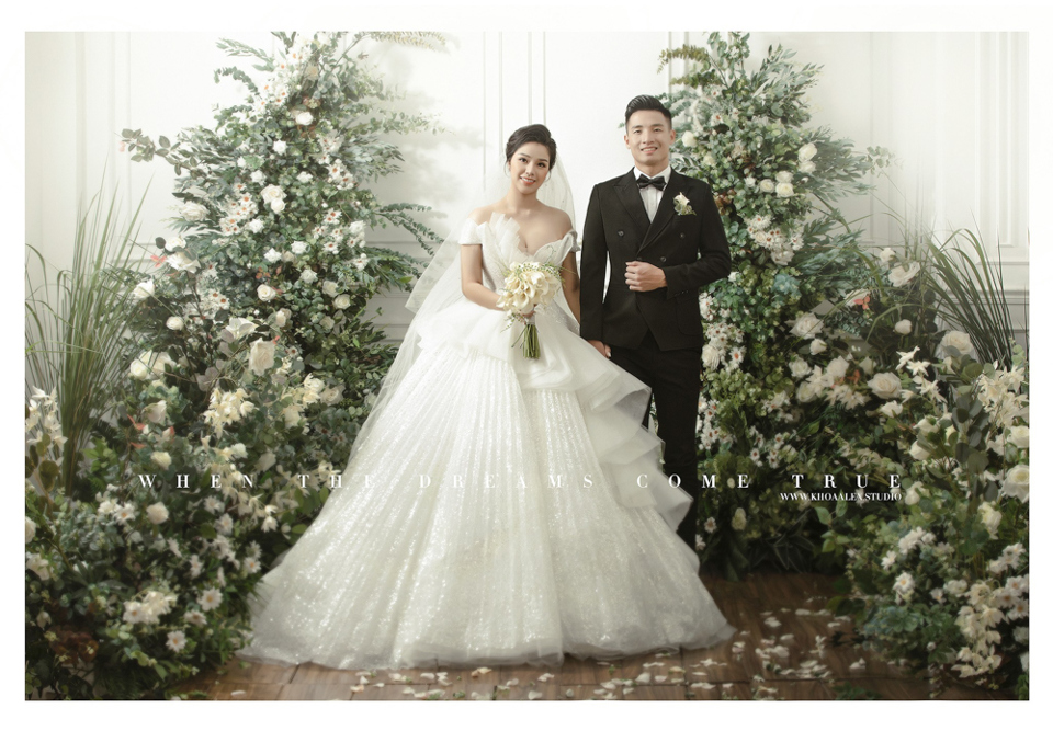 [Ảnh] Ngắm trọn bộ ảnh cưới của trung vệ Bùi Tiến Dũng và cô dâu Khánh Linh - Ảnh 5
