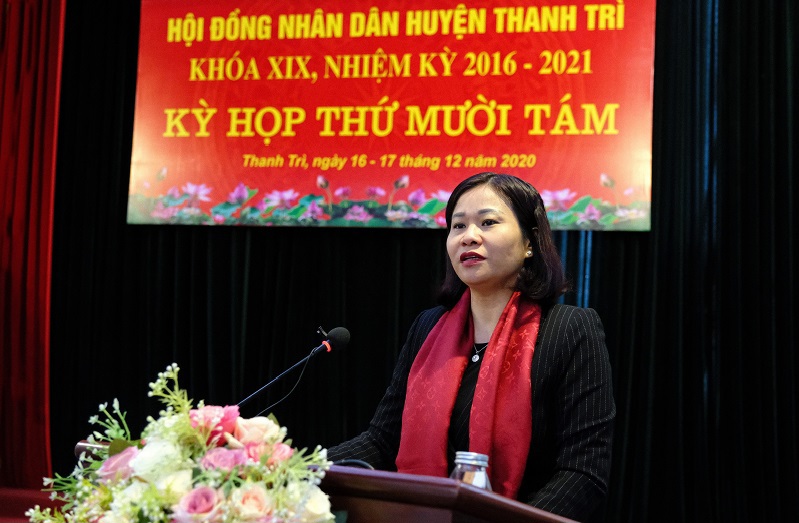 Phó Bí thư Thường trực Thành ủy Nguyễn Thị Tuyến: Tập trung phát triển Thanh Trì thành quận - Ảnh 1