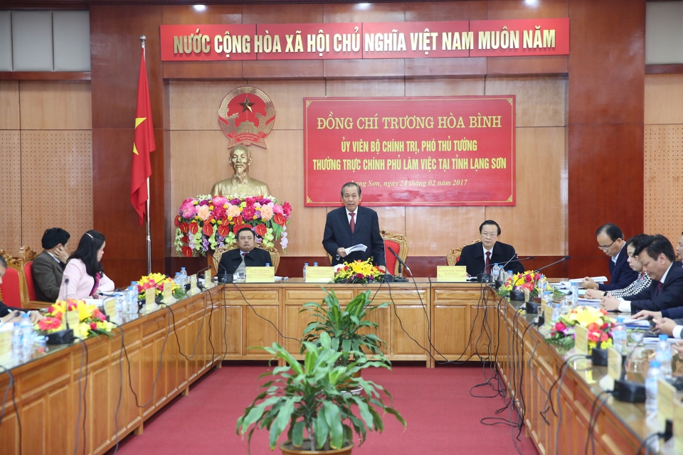 Phó Thủ tướng Trương Hoà Bình: Lạng Sơn cần tích cực xúc tiến thương mại biên giới - Ảnh 1