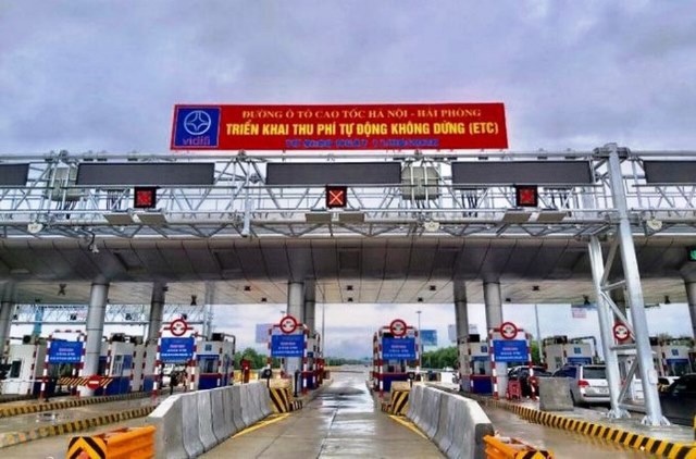 Chỉ có 10% phương tiện đi cao tốc Hà Nội - Hải Phòng sử dụng thu phí không dừng - Ảnh 1