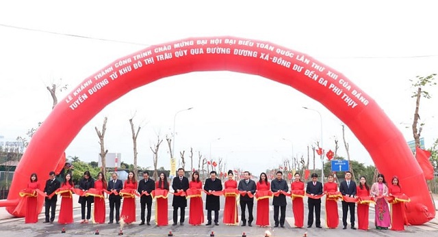 Huyện Gia Lâm khánh thành công trình chào mừng Đại hội Đảng toàn quốc - Ảnh 2