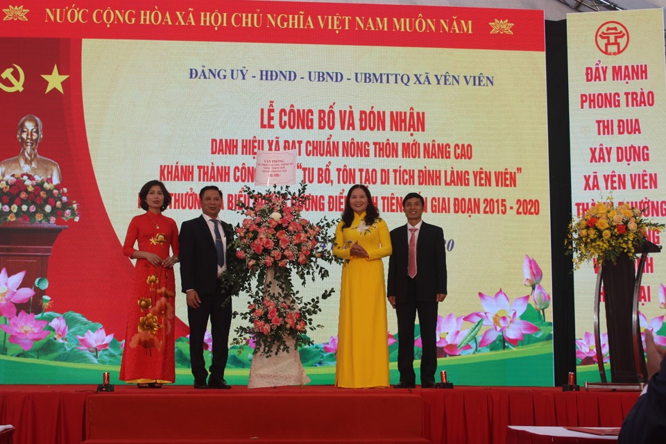 Xã Yên Viên đón Bằng công nhận danh hiệu Xã đạt chuẩn nông thôn mới nâng cao - Ảnh 4