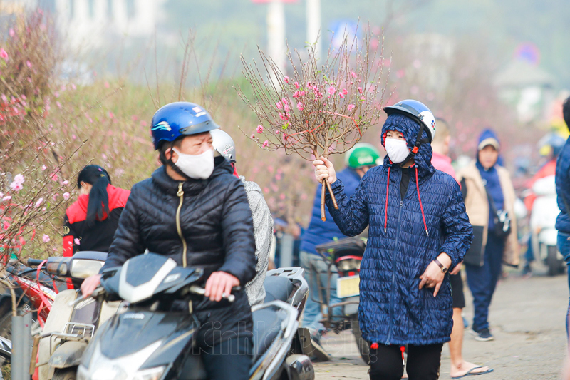 [Ảnh] Chợ hoa lớn nhất Hà Nội nhộn nhịp trước thềm Tết Nguyên đán 2021 - Ảnh 1