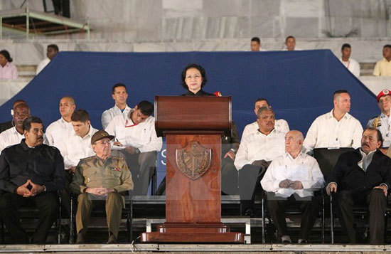 Phát biểu của Chủ tịch Quốc hội tại lễ tưởng niệm lãnh tụ Cuba Fidel Castro - Ảnh 1