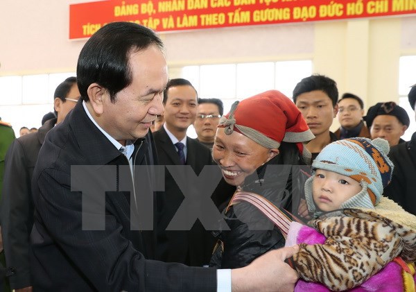 Chủ tịch nước Trần Đại Quang: Bảo đảm “nhà nhà đều có Tết” - Ảnh 1