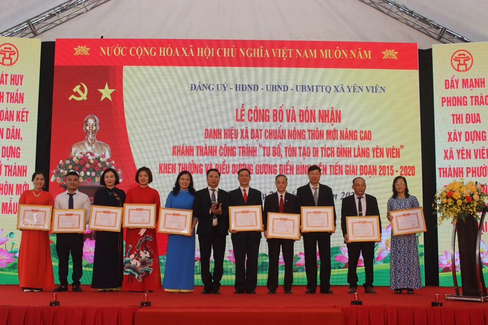 Xã Yên Viên đón Bằng công nhận danh hiệu Xã đạt chuẩn nông thôn mới nâng cao - Ảnh 6