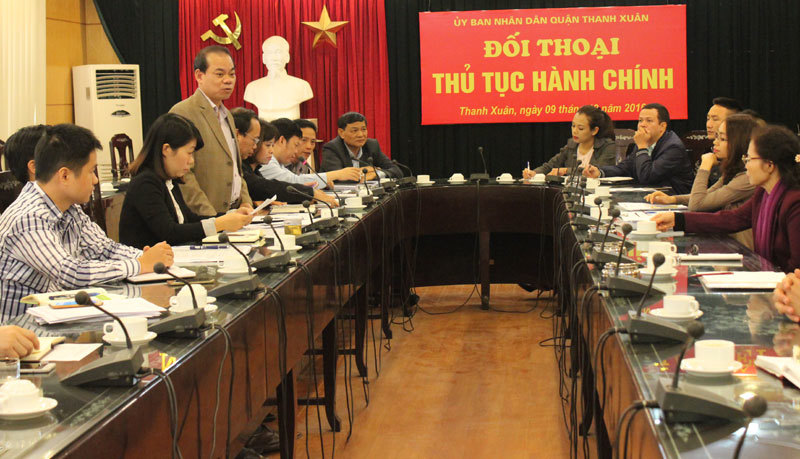 Thực hiện các TTHC liên thông tại quận Thanh Xuân: Công dân hài lòng - Ảnh 1