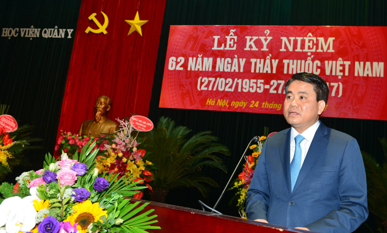 Chủ tịch Nguyễn Đức Chung thăm Học viện Quân y - Ảnh 1