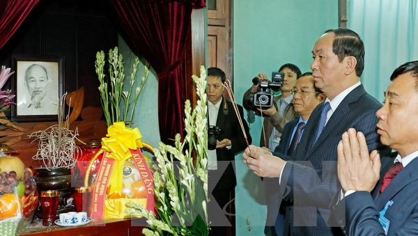 Chủ tịch nước Trần Đại Quang dâng hương tưởng nhớ Bác Hồ - Ảnh 1