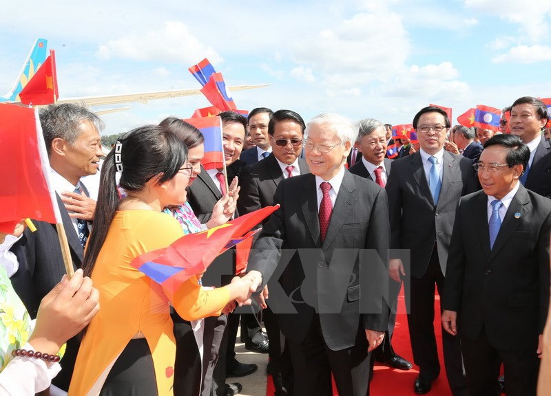 Tổng Bí thư Nguyễn Phú Trọng thăm hữu nghị chính thức Lào - Ảnh 1