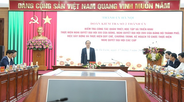 Chủ tịch HĐND TP Nguyễn Ngọc Tuấn: Quận Nam Từ Liêm cần chuẩn bị kỹ công tác bầu cử, đặc biệt coi trọng công tác nhân sự - Ảnh 1