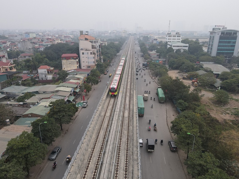 Đoàn tàu đầu tiên tuyến đường sắt đô thị số 3, đoạn Nhổn - Ga Hà Nội chính thức lăn bánh - Ảnh 7