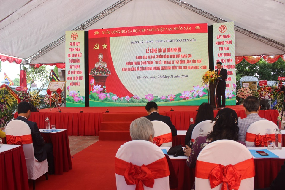 Xã Yên Viên đón Bằng công nhận danh hiệu Xã đạt chuẩn nông thôn mới nâng cao - Ảnh 2