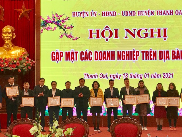 Huyện Thanh Oai: Hơn 1.400 doanh nghiệp nộp ngân sách trên 200 tỷ đồng - Ảnh 1