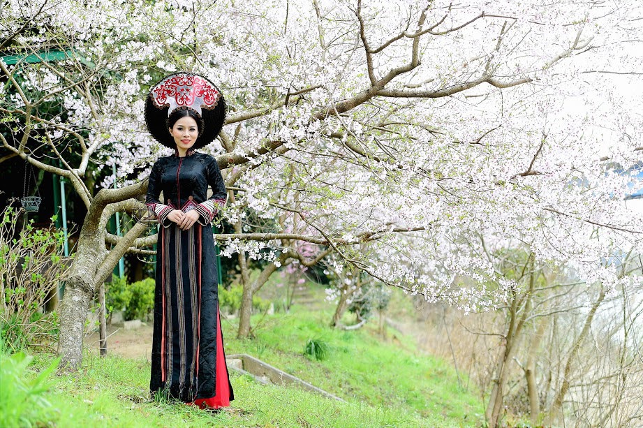 Doanh nhân Việt diện áo dài rực rỡ bên hoa anh đào Nhật Bản - Ảnh 13