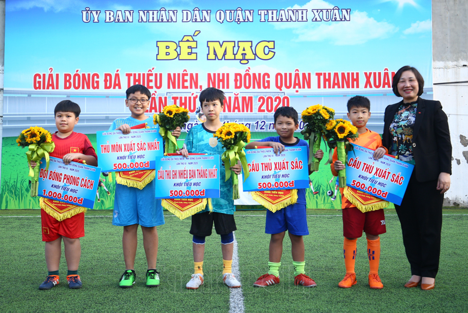 Xác định 2 đội vô địch Giải bóng đá Thiếu niên - Nhi đồng quận Thanh Xuân năm 2020 - Ảnh 9