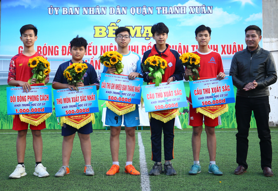 Xác định 2 đội vô địch Giải bóng đá Thiếu niên - Nhi đồng quận Thanh Xuân năm 2020 - Ảnh 10