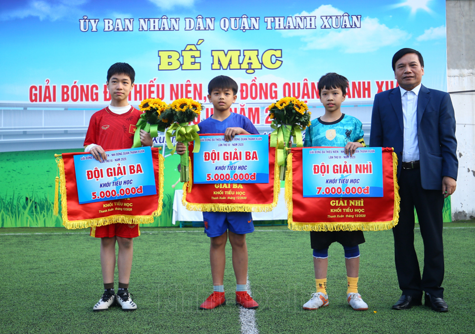 Xác định 2 đội vô địch Giải bóng đá Thiếu niên - Nhi đồng quận Thanh Xuân năm 2020 - Ảnh 11