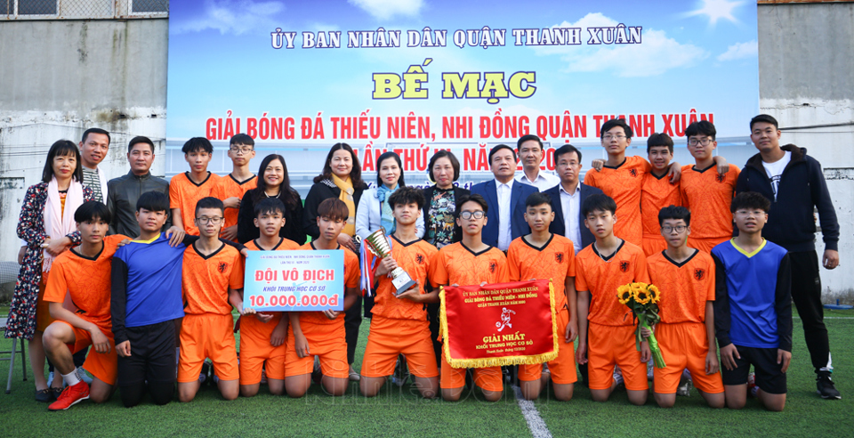 Xác định 2 đội vô địch Giải bóng đá Thiếu niên - Nhi đồng quận Thanh Xuân năm 2020 - Ảnh 13