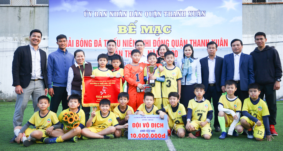 Xác định 2 đội vô địch Giải bóng đá Thiếu niên - Nhi đồng quận Thanh Xuân năm 2020 - Ảnh 14