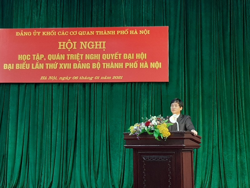 Đảng ủy Khối các cơ quan TP Hà Nội: Làm tốt công tác tham mưu triển khai Nghị quyết Đại hội Đảng bộ TP - Ảnh 1