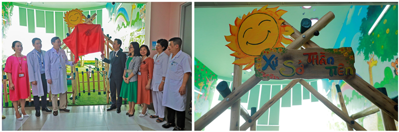 ABBANK trao tặng khu vui chơi cho bệnh Nhi tại Bệnh viện Nhi Trung ương Hà Nội - Ảnh 4