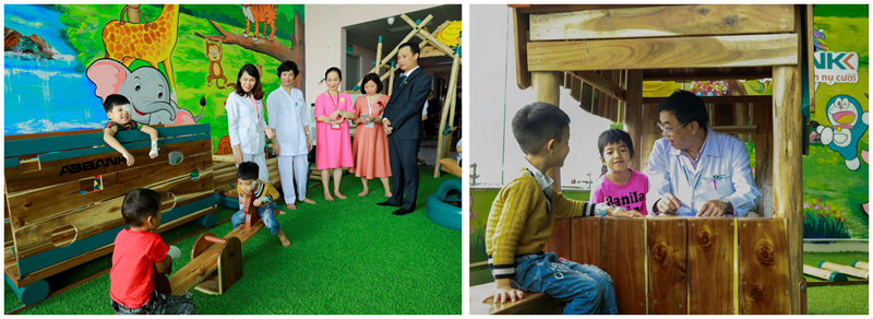 ABBANK trao tặng khu vui chơi cho bệnh Nhi tại Bệnh viện Nhi Trung ương Hà Nội - Ảnh 6