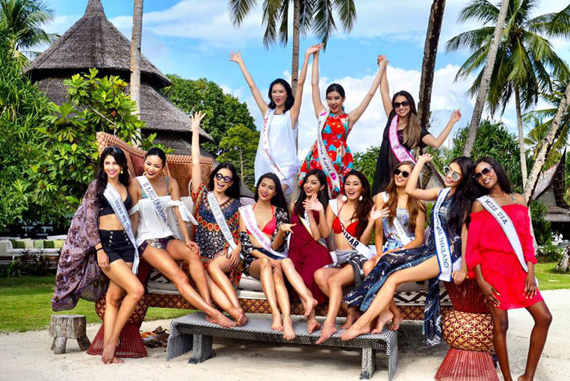 Người đẹp Việt hở bạo trước thí sinh Miss Universe - Ảnh 7