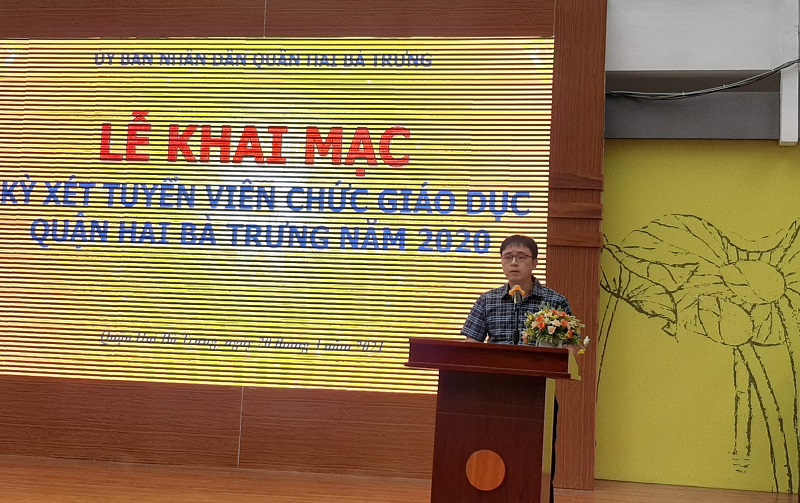 Quận Hai Bà Trưng: 173 thí sinh bước vào Kỳ xét tuyển viên chức giáo dục năm 2020 - Ảnh 1