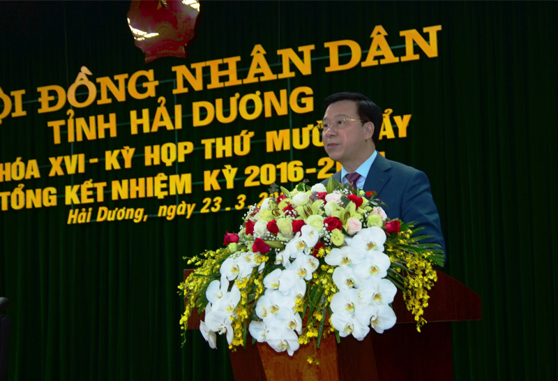 Bí thư Tỉnh ủy Hải Dương được bầu giữ chức Chủ tịch HĐND tỉnh - Ảnh 1