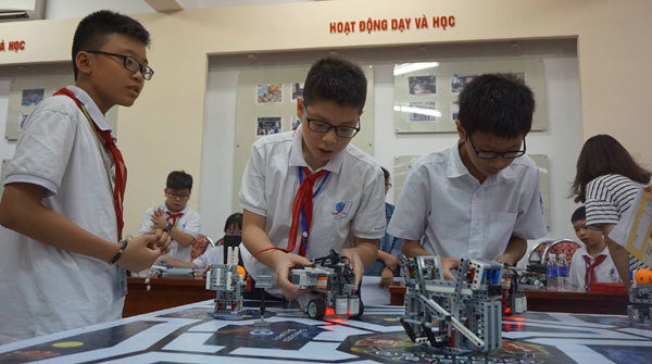 Hơn 500 học sinh tham gia ngày hội Robothon - Ảnh 1