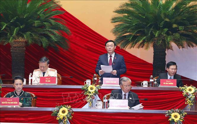 Đại hội XIII của Đảng tiếp tục phiên thảo luận các dự thảo Văn kiện Đại hội - Ảnh 1