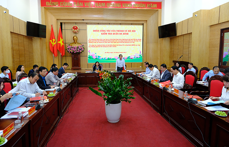 Phó Bí thư Thường trực Thành uỷ Nguyễn Thị Tuyến: Quận Ba Đình cần đảm bảo đủ các điều kiện để công tác bầu cử diễn ra an toàn - Ảnh 2