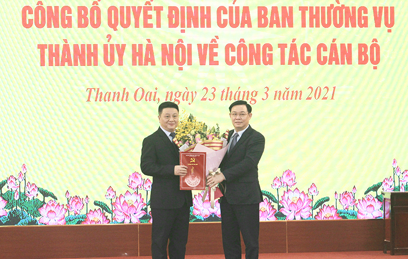 Ông Bùi Hoàng Phan được điều động làm Bí thư Huyện ủy Thanh Oai - Ảnh 1